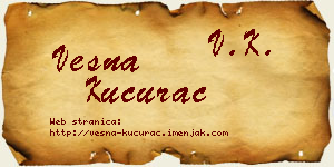 Vesna Kucurac vizit kartica